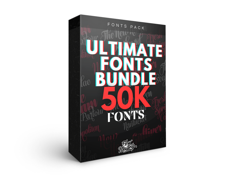 50K+ FONTS ULTIMATE BUNDLE